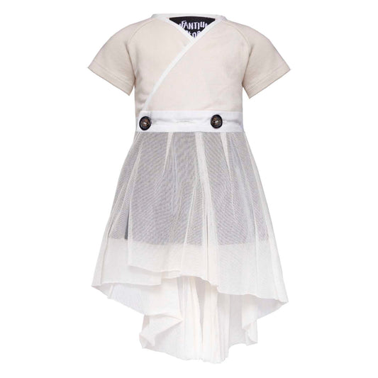 Cute Baby Dress in White-0